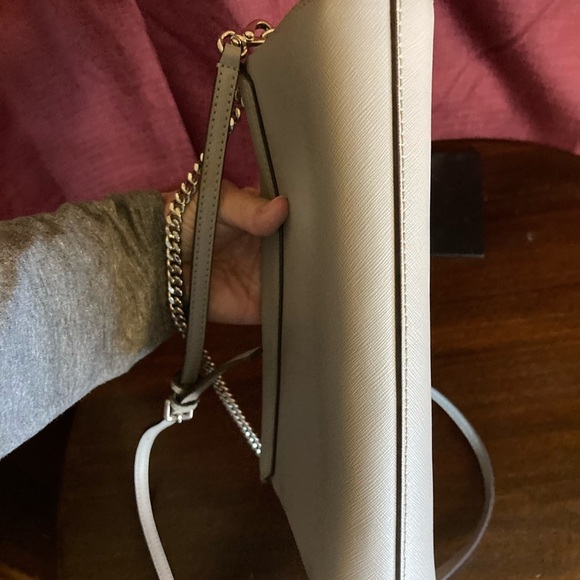 KATE SPADE GRAY leather CROSSBODY SHOULDERBAG TOTE 10x7 - Picture 8 of 8